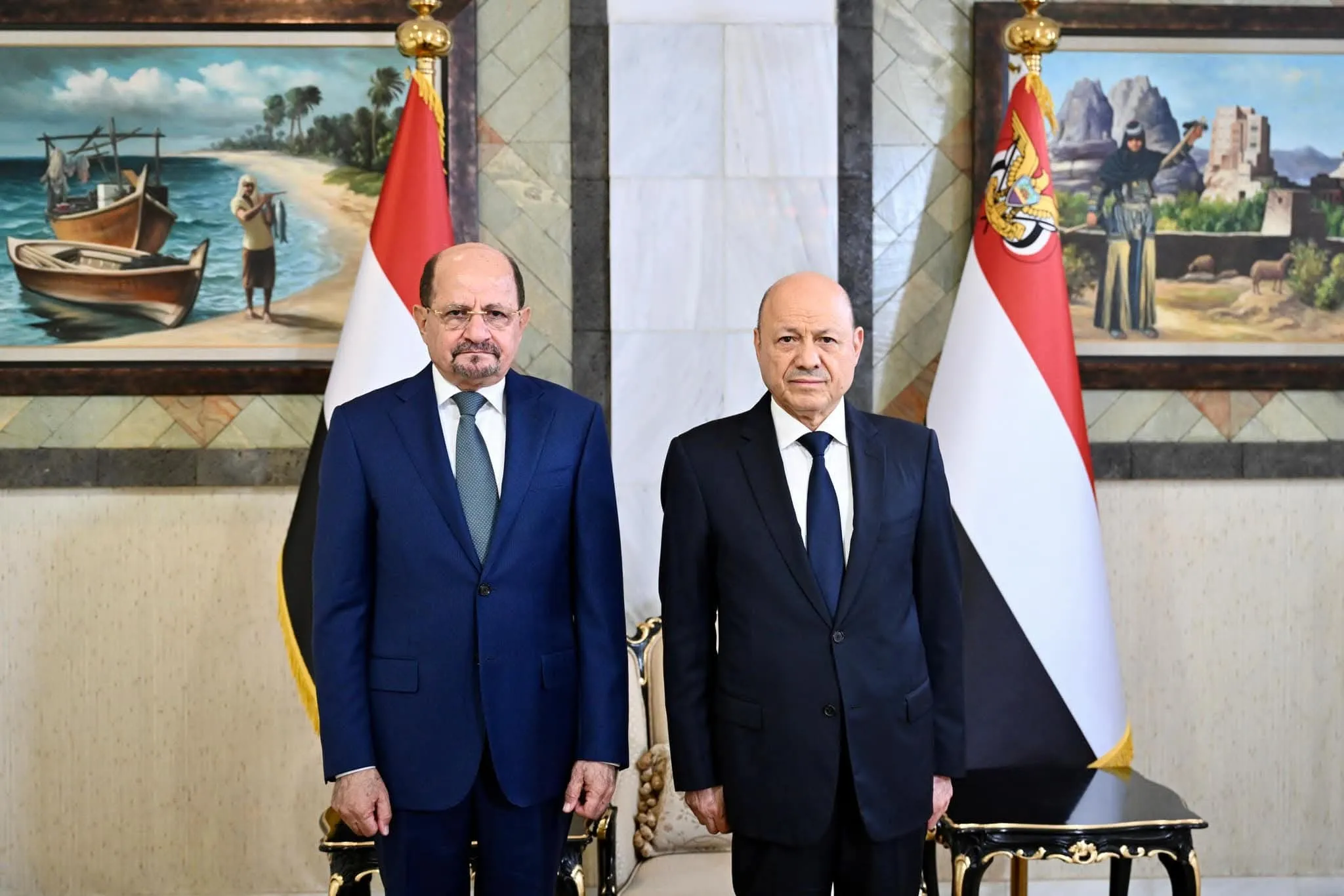 حكومة الزنداني تؤدي اليمين الدستورية أمام الرئيس العليمي في الرياض