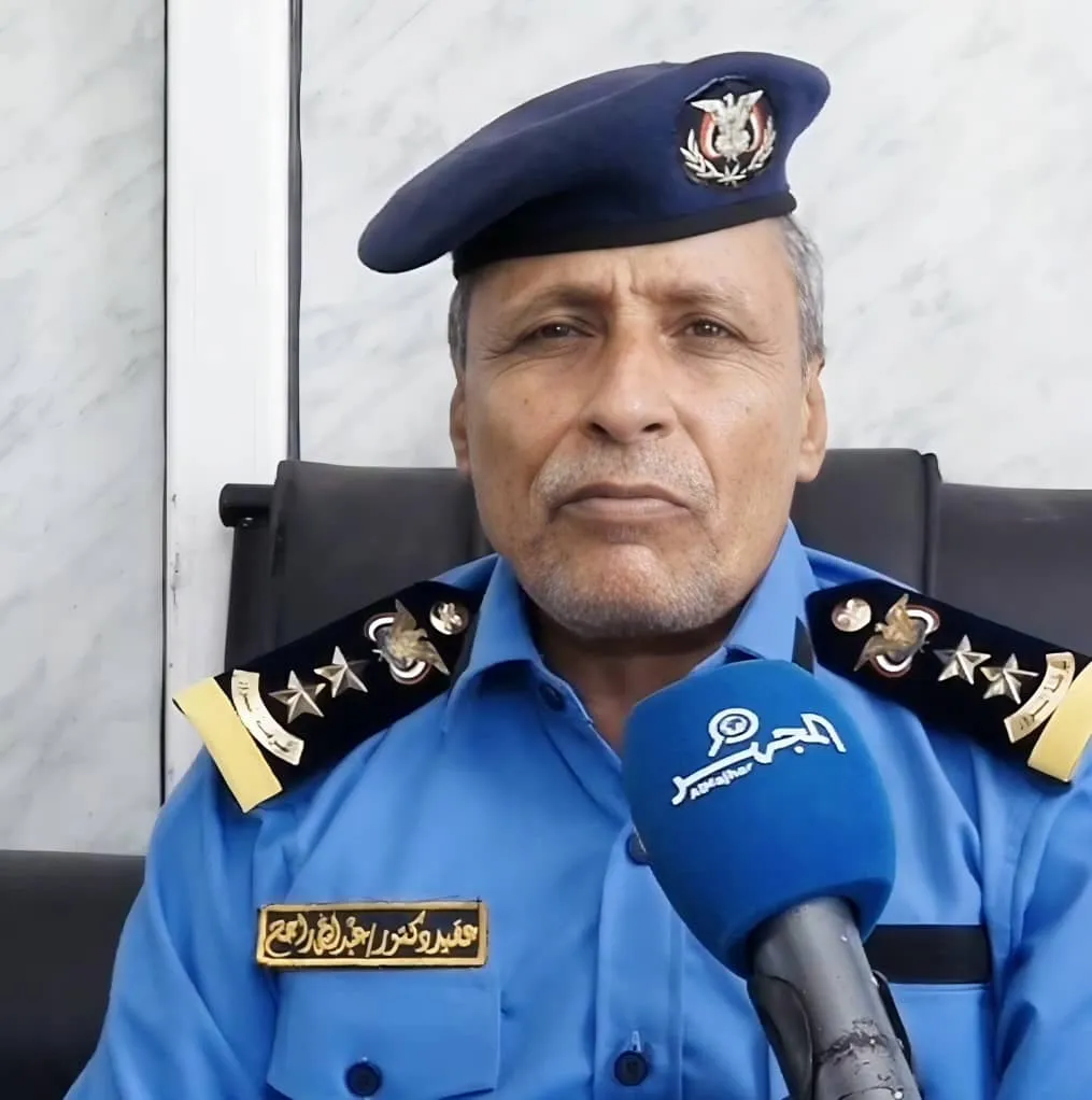 العميد راجح: برنامج مكثف لرفع الوعي وتعزيز السلامة خلال أسبوع المرور بتعز
