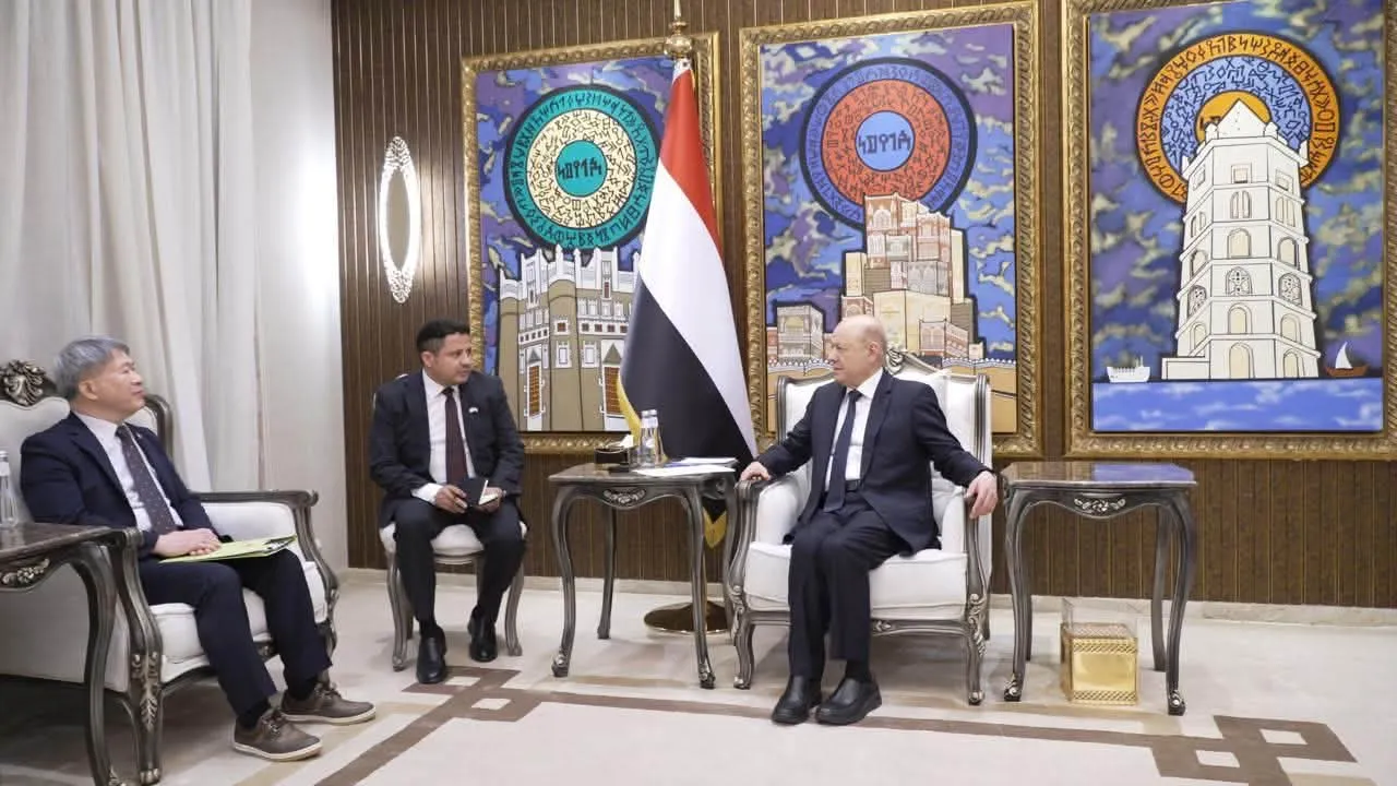 الرئيس العليمي يدعو إلى دور كوري فاعل لتشديد العقوبات على الحوثيين